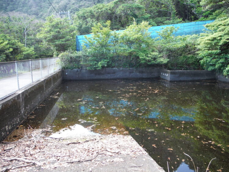 池之沢の農業用貯水池